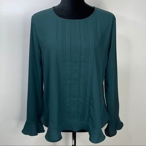 Ann Taylor Forest Green Blouse